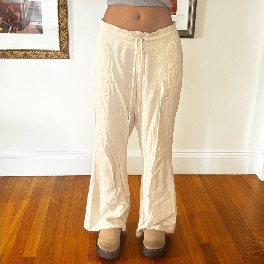 Urban Outfitters Cream Lightweight Pants